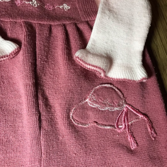 Vintage overalls turtle neck sweater jumper outfit 12months - Picture 4 of 5